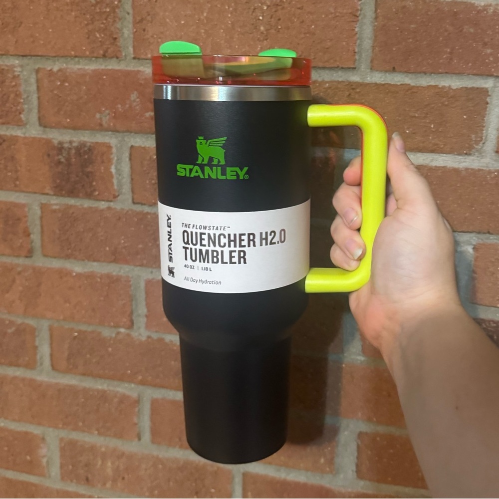 Neon black Stanley tumbler 40oz NWT
